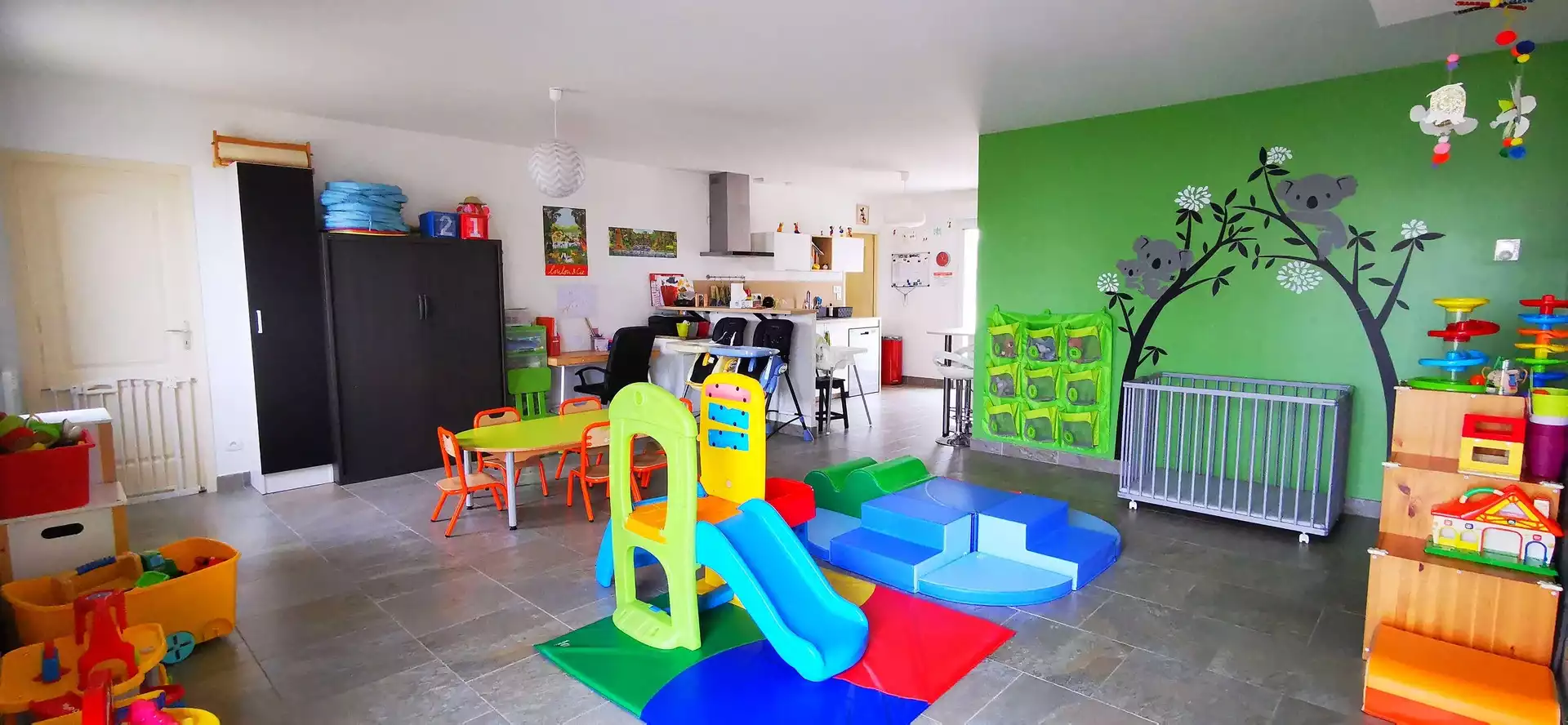 L'espace de vie de la maison des petits pas
